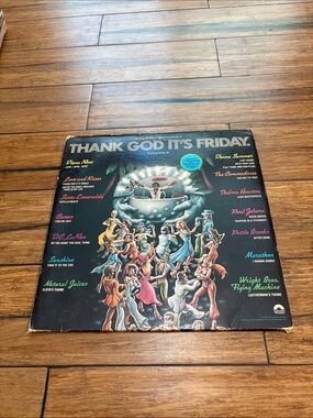 Thank God It's Friday 1978 Soundtrack LP Diana Ross Commodores Donna Summer EX